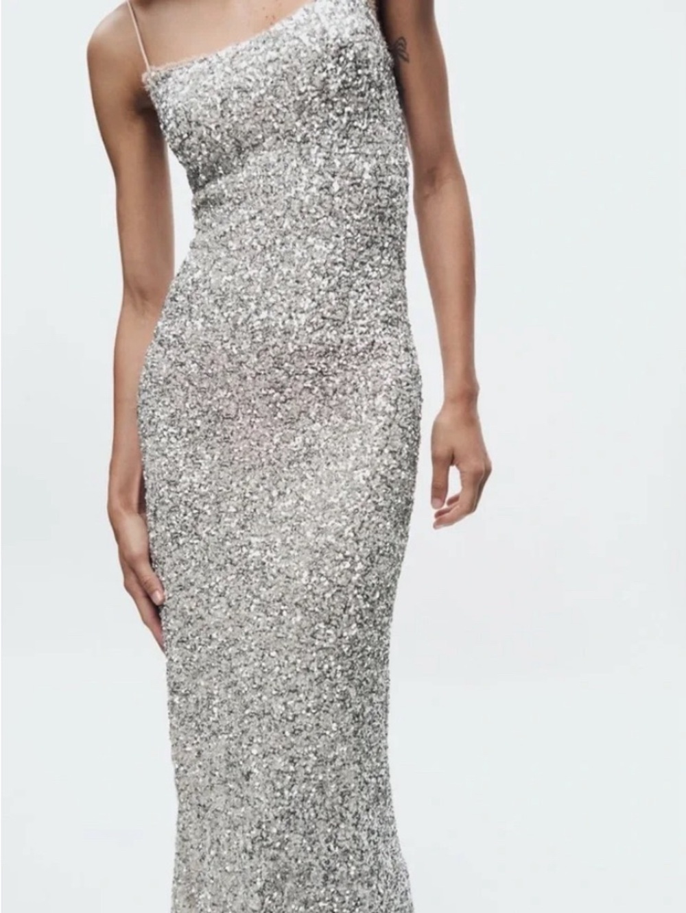 Zara SEQUIN SLIP DRESS ZW COLLECTION Blogger Favorite Size: XS
